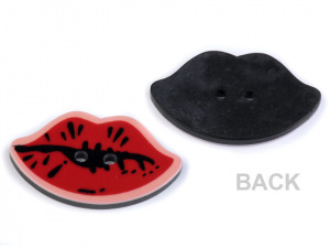 Knoflík rty, ptáček, motýl, kočka