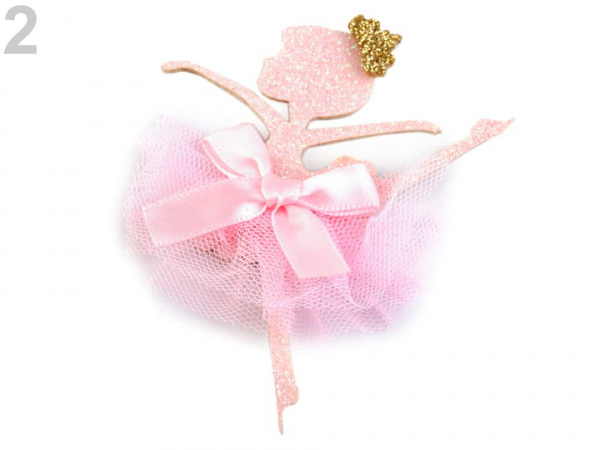 Textilní aplikace / nášivka baletka