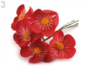 Umělý květ na drátku k aranžování