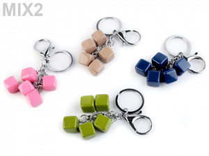 Přívěsek na kabelku / klíče kostka