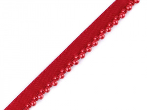 Prýmek / paspulka s perlami šíře 14 mm