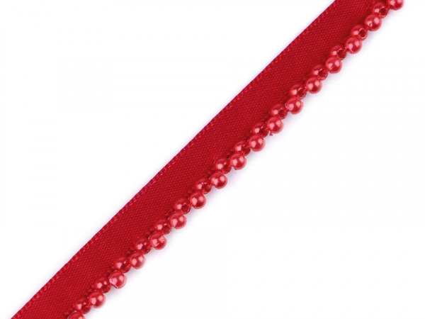 Prýmek / paspulka s perlami šíře 14 mm