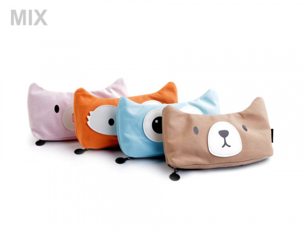 Pouzdro kočka, medvěd, sova, liška, prasátko Languo 11x20 cm