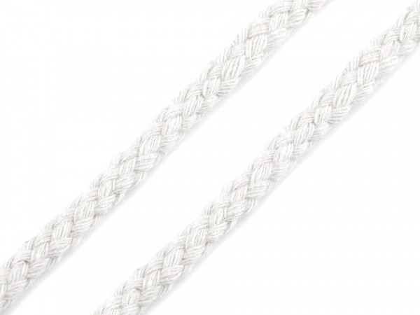 Oděvní / dekorační bavlněná šňůra Ø6 mm