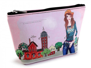 Kosmetická taška / pouzdro Londýn, Paříž, Praha 14x23 cm