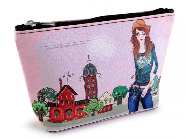 Kosmetická taška / pouzdro Londýn, Paříž, Praha 14x23 cm