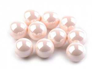 Dekorační kuličky / perly bez dírek Ø10 mm lesklé