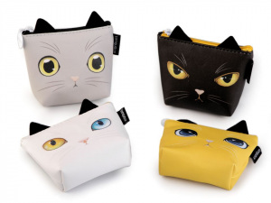 Peněženka / pouzdro kočka Languo 8x11 cm