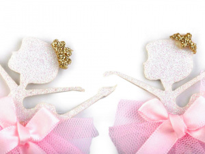 Textilní aplikace / nášivka baletka