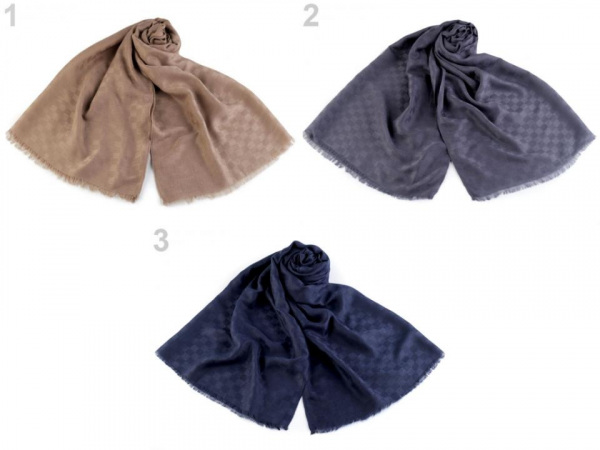 Šála kostky 70x180 cm