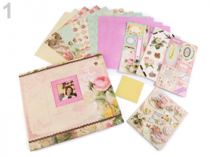 Scrapbooking sada album a doplňky