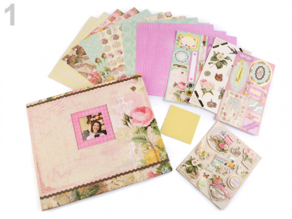 Scrapbooking sada album a doplňky