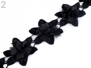 Krajkový květ 70x80 mm