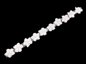 Monofilový květ 3D Ø50 mm s perlami