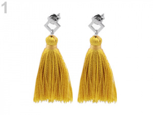 Náušnice z nerezové oceli se střapci