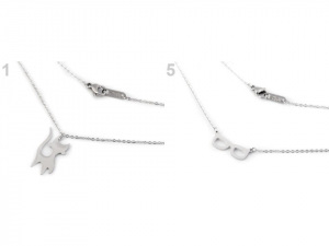 Náhrdelník sova, kočka z nerezové oceli