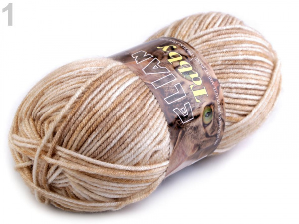 Pletací příze Tabby 100 g Elian