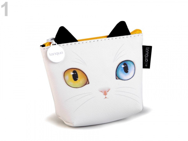 Peněženka / pouzdro kočka Languo 8x11 cm