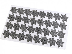 Nažehlovací květ s kamínky Ø62 mm