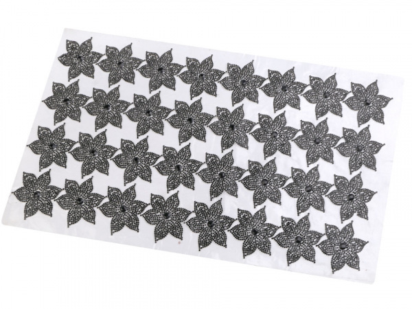 Nažehlovací květ s kamínky Ø62 mm