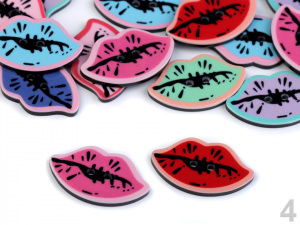 Knoflík rty, ptáček, motýl, kočka