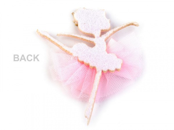 Textilní aplikace / nášivka baletka