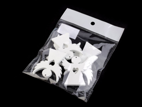 Dřevěný sněhulák, sob, anděl, srdce