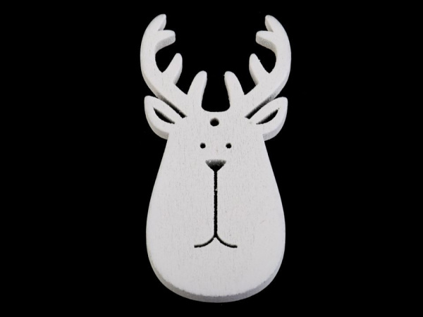 Dřevěný sněhulák, sob, anděl, srdce