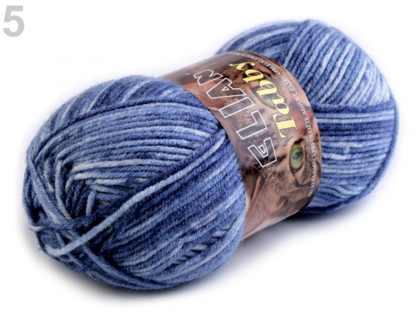Pletací příze Tabby 100 g Elian