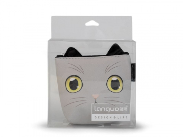 Peněženka / pouzdro kočka Languo 8x11 cm