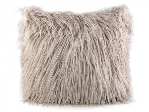 Chlupatý dekorační polštář s výplní