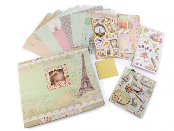 Scrapbooking sada album a doplňky