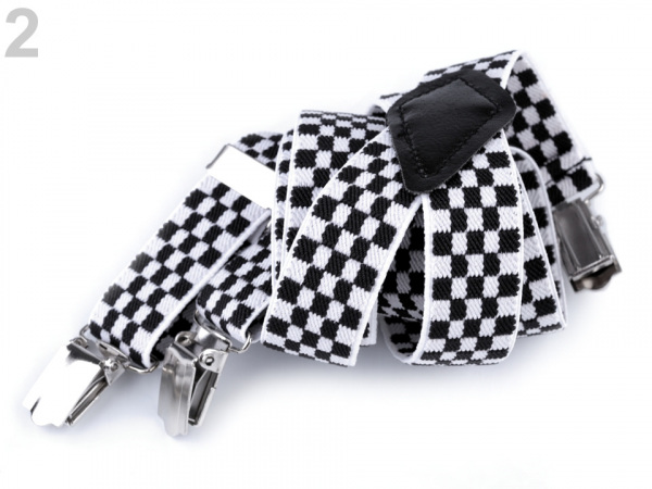 Dětské šle pruhy, kostky