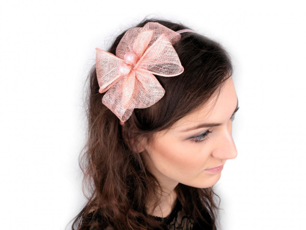 Fascinátor čelenka s květem