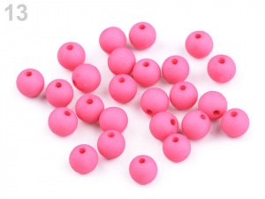Plastové korálky matné Ø8 mm