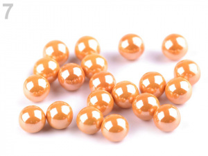 Dekorační kuličky / perly bez dírek Ø6 mm lesklé