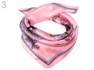 Hedvábný šátek kůň 50x50 cm 2. jakost