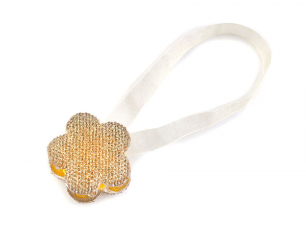 Magnetická spona na závěsy kolečko, květ