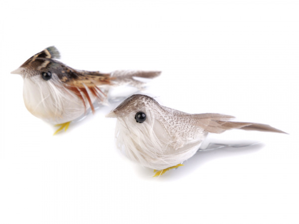 Dekorace ptáček s drátkem