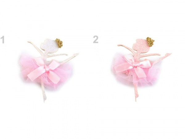 Textilní aplikace / nášivka baletka