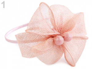 Fascinátor čelenka s květem