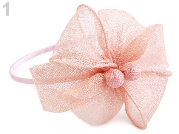 Fascinátor čelenka s květem