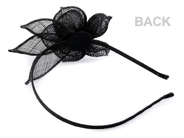 Fascinátor / čelenka květ s perlou