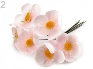 Umělý květ na drátku k aranžování