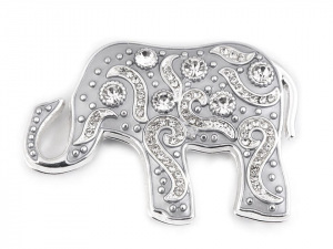 Magnetická brož kočka, slon, mandala