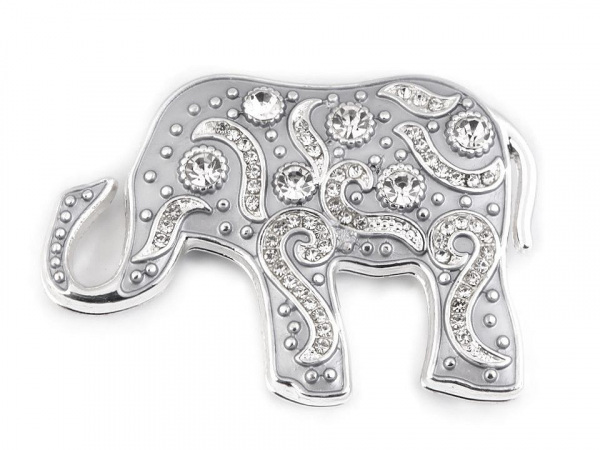 Magnetická brož kočka, slon, mandala