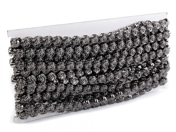 Růže na šňůře / borta šíře 10 mm