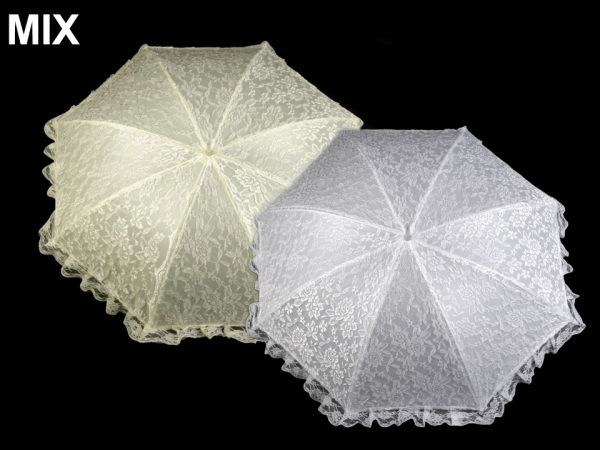 Svatební deštník s krajkou