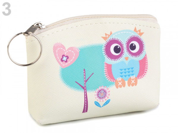 Peněženka / pouzdro sova, kočka, liška 8x11 cm