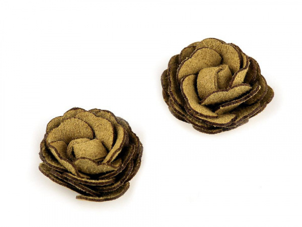 Květ růže Ø20 mm eko kůže